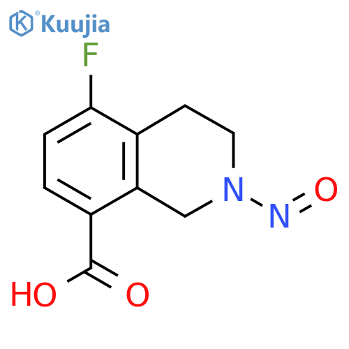5-Fluoro-2-nitroso-1,2,3,4-tetrahydroisoquinoline-8-carboxylic acid structure
