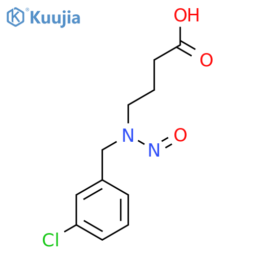 4-{(3-chlorophenyl)methyl(nitroso)amino}butanoic acid structure