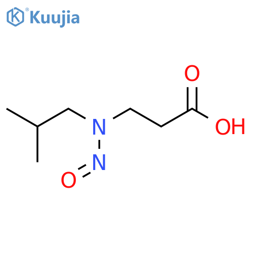 3-(2-methylpropyl)(nitroso)aminopropanoic acid structure