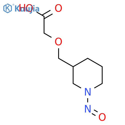 2-(1-nitrosopiperidin-3-yl)methoxyacetic acid structure