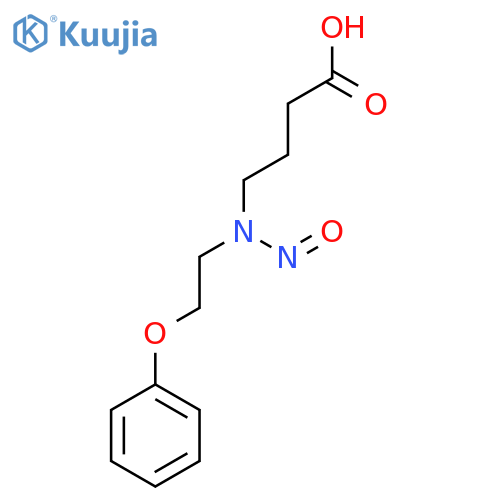 4-nitroso(2-phenoxyethyl)aminobutanoic acid structure
