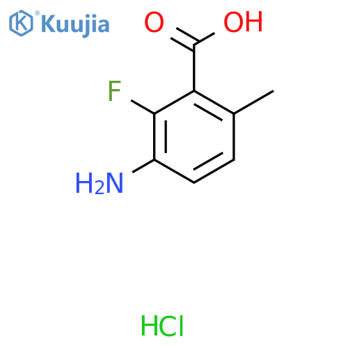 3-Amino-2-fluoro-6-methylbenzoic acid hydrochloride structure