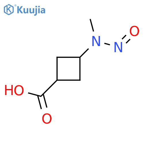 3-methyl(nitroso)aminocyclobutane-1-carboxylic acid structure