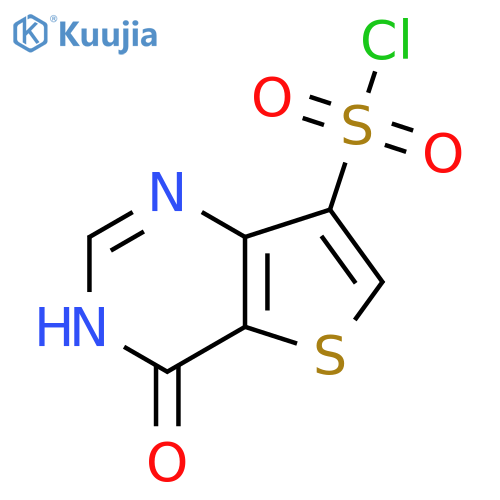 4-hydroxythieno3,2-dpyrimidine-7-sulfonyl chloride structure