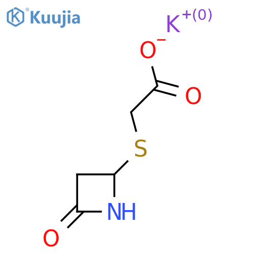 Potassium 2-[(4-oxoazetidin-2-yl)sulfanyl]acetate structure
