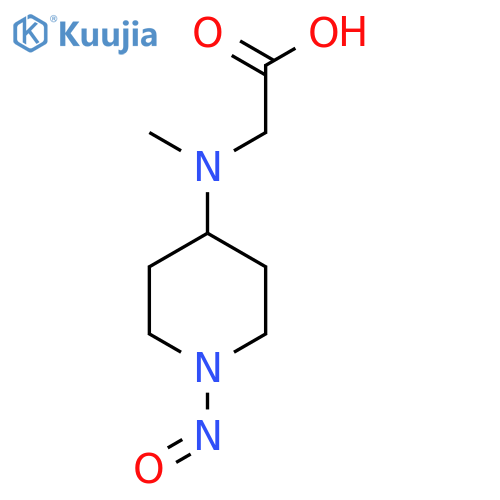 2-methyl(1-nitrosopiperidin-4-yl)aminoacetic acid structure