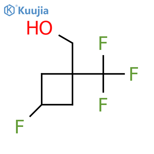 3-fluoro-1-(trifluoromethyl)cyclobutylmethanol structure