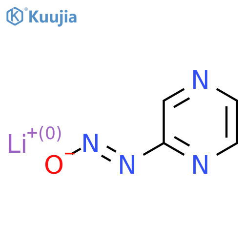 lithium(1+) (E)-(pyrazin-2-yl)diazenolate structure