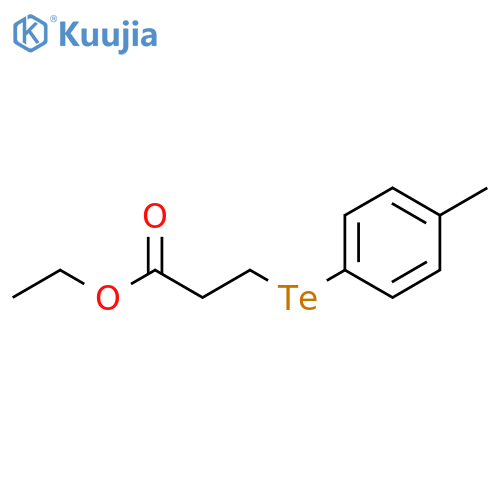 Propanoic acid, 3-[(4-methylphenyl)telluro]-, ethyl ester structure