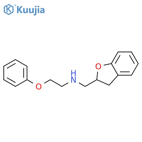 2-Benzofuranmethanamine,2,3-dihydro-N-(2-phenoxyethyl)- structure