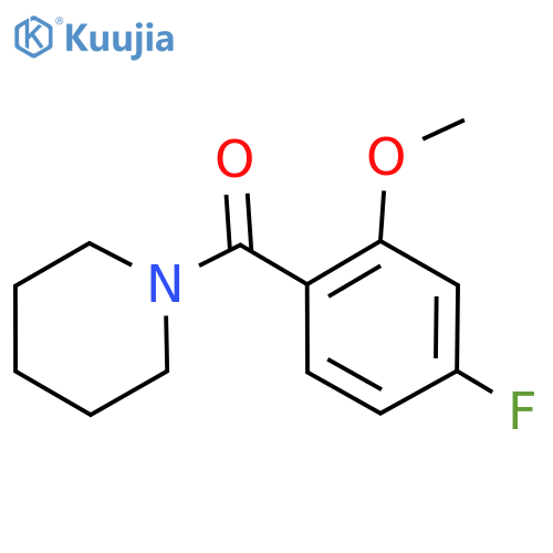 (4-Fluoro-2-methoxyphenyl)(piperidin-1-yl)methanone structure