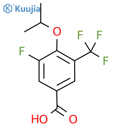 Benzoic acid, 3-fluoro-4-(1-methylethoxy)-5-(trifluoromethyl)- structure