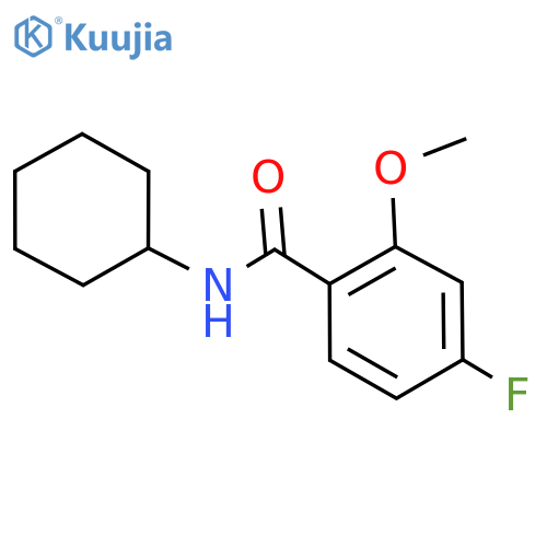 N-Cyclohexyl-4-fluoro-2-methoxybenzamide structure