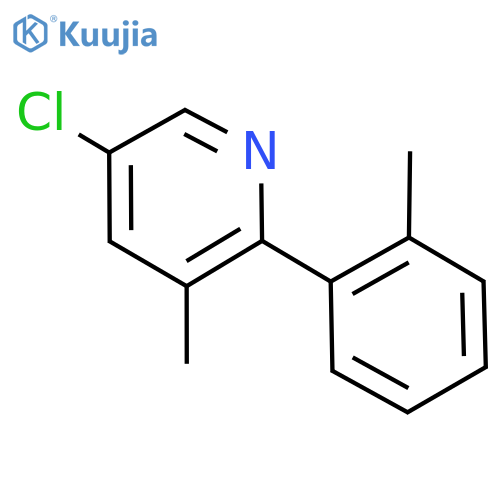 Pyridine, 5-chloro-3-methyl-2-(2-methylphenyl)- structure