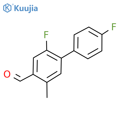 2,4'-Difluoro-5-methyl-[1,1'-biphenyl]-4-carbaldehyde structure