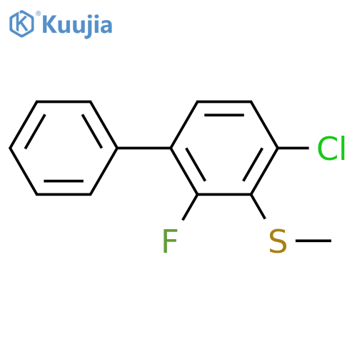 1,1'-Biphenyl, 4-chloro-2-fluoro-3-(methylthio)- structure