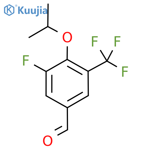 Benzaldehyde, 3-fluoro-4-(1-methylethoxy)-5-(trifluoromethyl)- structure