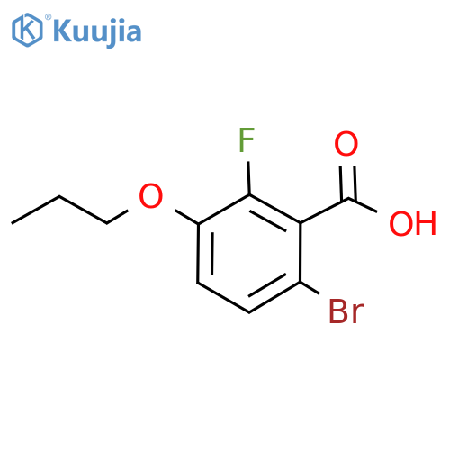6-Bromo-2-fluoro-3-propoxybenzoic acid structure