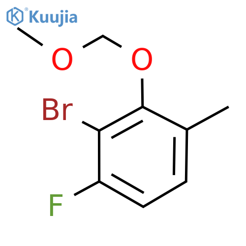 Benzene, 2-bromo-1-fluoro-3-(methoxymethoxy)-4-methyl- structure
