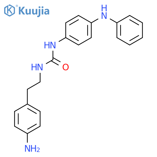 Urea, N-[2-(4-aminophenyl)ethyl]-N'-[4-(phenylamino)phenyl]- structure