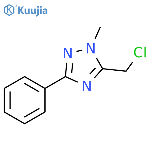 1H-1,2,4-Triazole, 5-(chloromethyl)-1-methyl-3-phenyl- structure