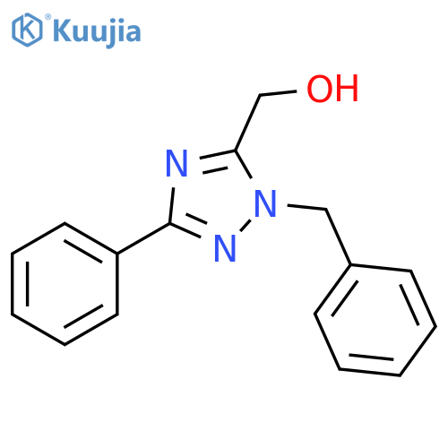 1H-1,2,4-Triazole-5-methanol, 3-phenyl-1-(phenylmethyl)- structure