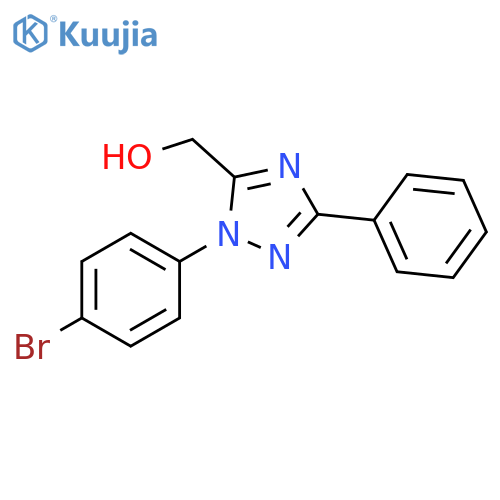 1H-1,2,4-Triazole-5-methanol, 1-(4-bromophenyl)-3-phenyl- structure