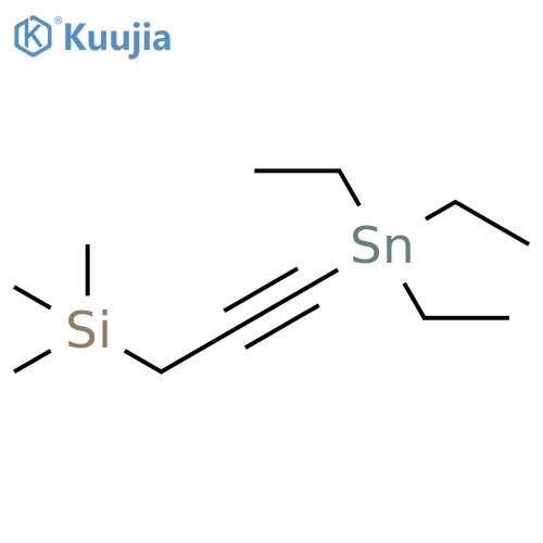 Silane, trimethyl[3-(triethylstannyl)-2-propynyl]- structure
