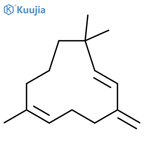 (1Z,6Z)-1,8,8-Trimethyl-5-methylene-cycloundeca-1,6-diene structure