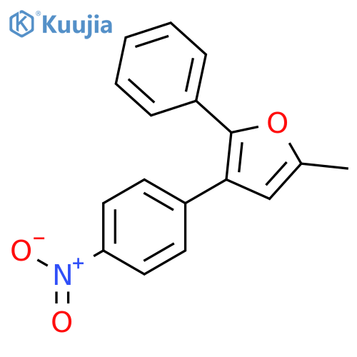 Furan, 5-methyl-3-(4-nitrophenyl)-2-phenyl- structure