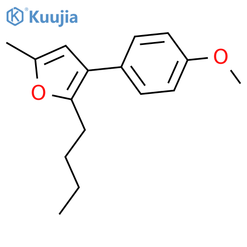 Furan, 2-butyl-3-(4-methoxyphenyl)-5-methyl- structure