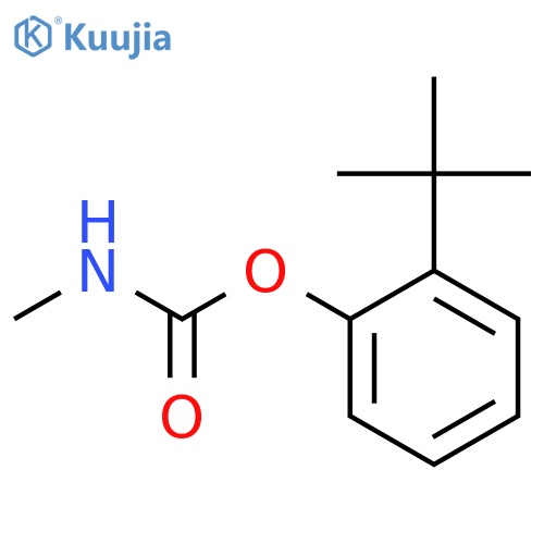 Phenol,2-(1,1-dimethylethyl)-, 1-(N-methylcarbamate) structure
