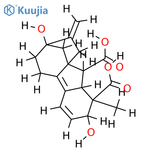 2beta,7-Dihydroxy-1-methyl-8-methylen-7beta,10axi-gibba-3,4a-dien-1alpha,10beta-dicarbonsaeure structure