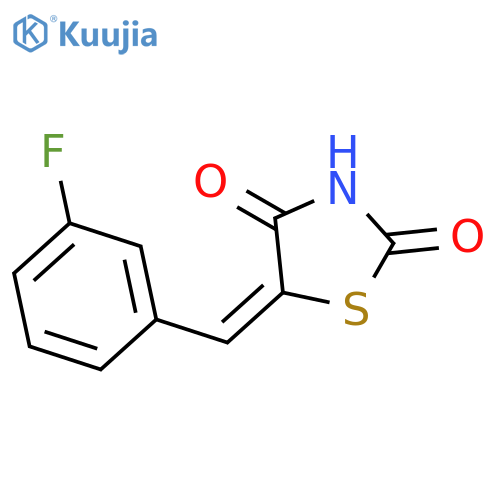 2,4-Thiazolidinedione, 5-[(3-fluorophenyl)methylene]- structure