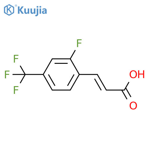 2-FLUORO-4-(TRIFLUOROMETHYL)CINNAMIC ACID structure