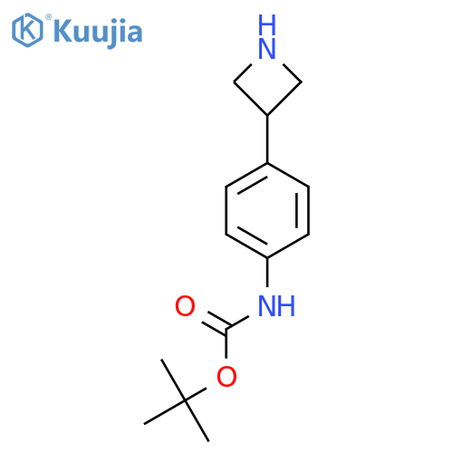 tert-butyl N-4-(azetidin-3-yl)phenylcarbamate structure