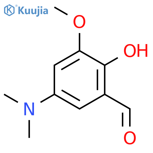Benzaldehyde,5-(dimethylamino)-2-hydroxy-3-methoxy- structure