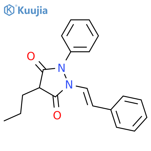 3,5-Pyrazolidinedione,1-phenyl-2-(2-phenylethenyl)-4-propyl- structure
