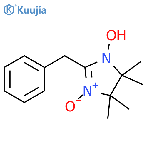 1H-Imidazole, 4,5-dihydro-1-hydroxy-4,4,5,5-tetramethyl-2-(phenylmethyl)-, 3-oxide structure