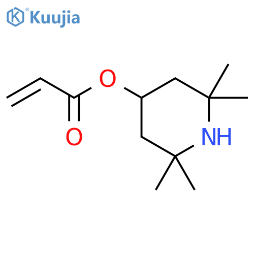 2-Propenoic acid,2,2,6,6-tetramethyl-4-piperidinyl ester structure