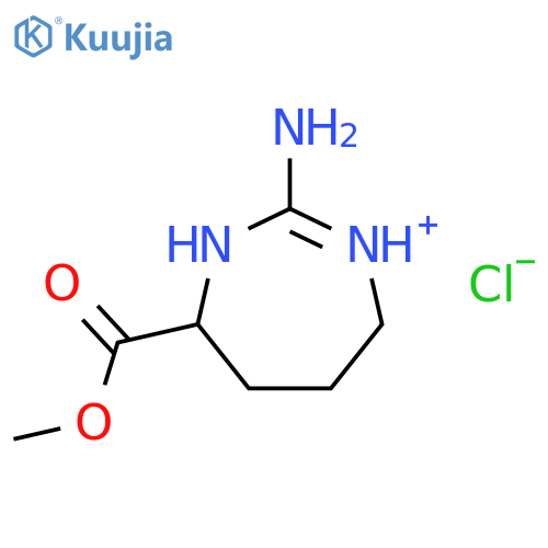 1H-1,3-Diazepine-4-carboxylicacid, 2-amino-4,5,6,7-tetrahydro-, methyl ester, monohydrochloride, (-)- (9CI) structure