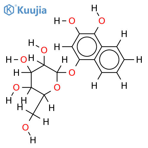 4-O-beta-D-Glucopyranoside-1,2,4-Naphthalenetriol, , structure