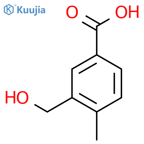 3-(Hydroxymethyl)-4-methylbenzoic acid structure