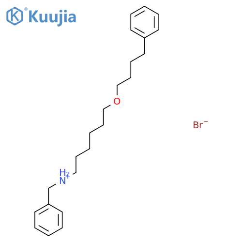 Benzyl-[6-(4-phenylbutoxy)hexyl]azanium;bromide structure
