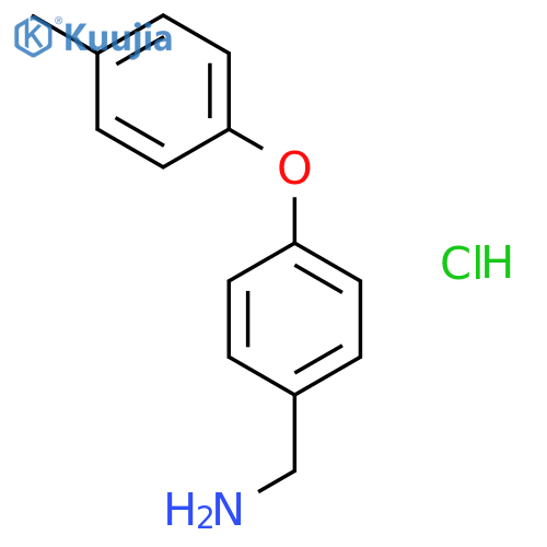 1-4-(4-methylphenoxy)phenylmethanamine hydrochloride structure