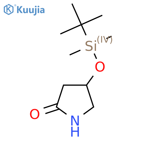 4-(tert-butyldimethylsilyl)oxypyrrolidin-2-one structure