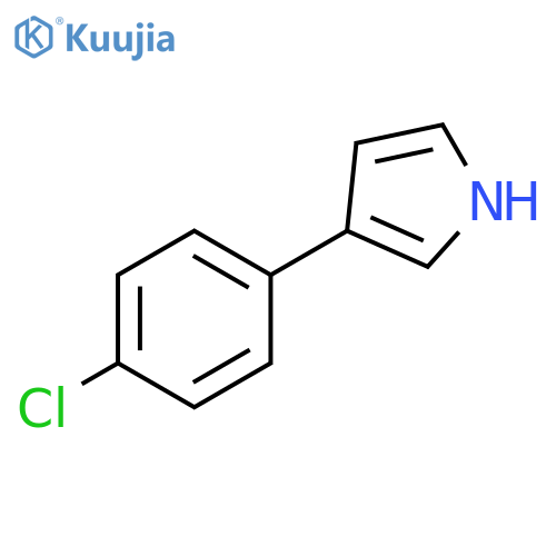 1H-Pyrrole, 3-(4-chlorophenyl)- structure