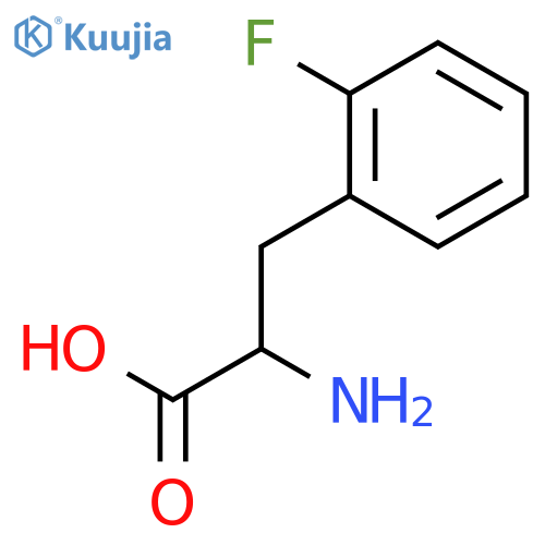 2-Amino-3-(2-fluorophenyl)propanoic acid structure