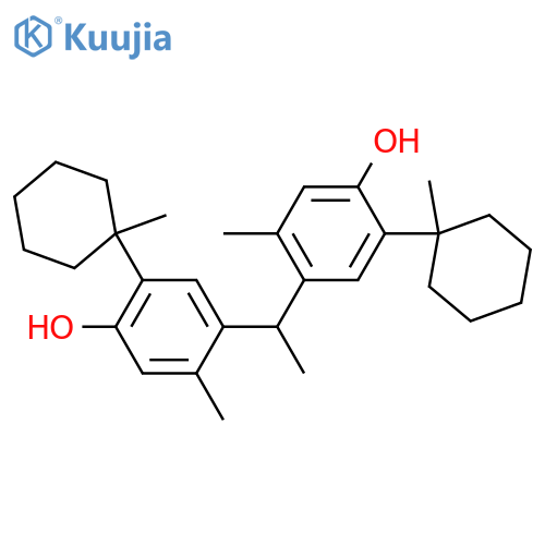 m-cresol, 4,4'-ethylidene bis(6-(1-methylcyclohexyl))- structure