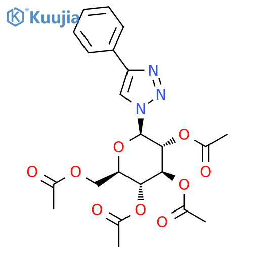1H-1,2,3-Triazole, 4-phenyl-1-(2,3,4,6-tetra-O-acetyl-β-D-glucopyranosyl)- structure